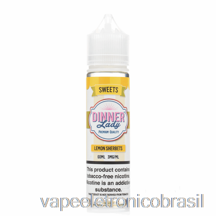 Vape Eletrônico Sorvetes De Limão - Vape Dining Lady E-liquid - 60ml 3mg